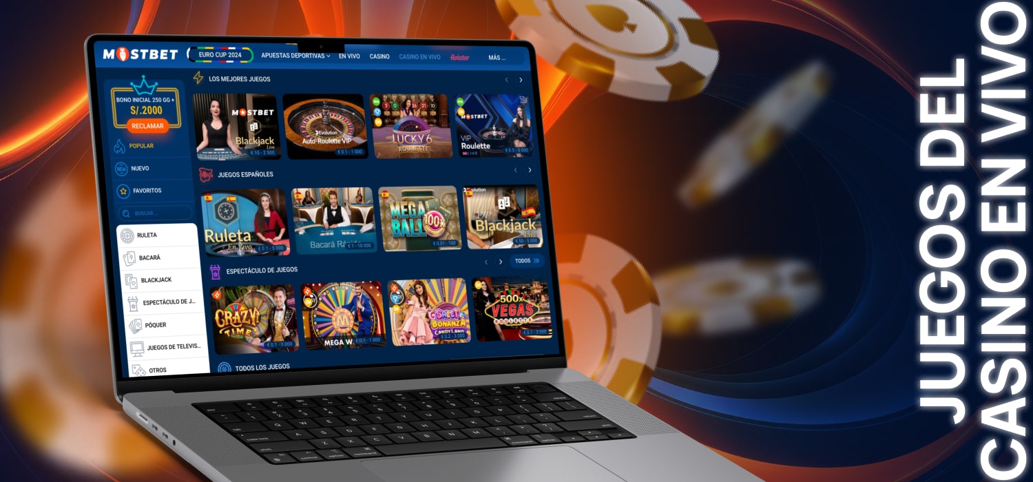 tipos de juegos de casino en vivo en mostbet